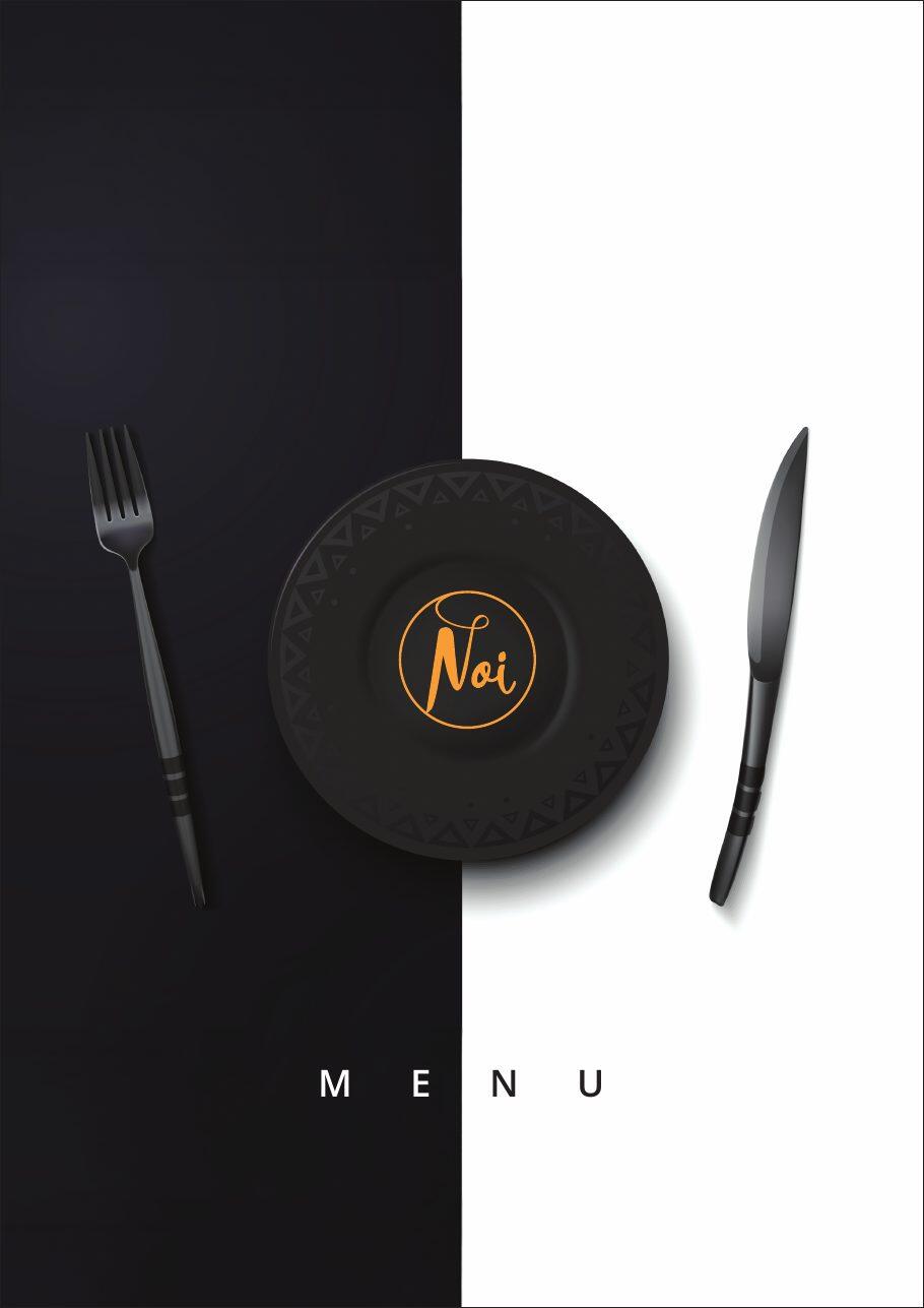 Coperta meniului tipărit Restaurant NOI Arad